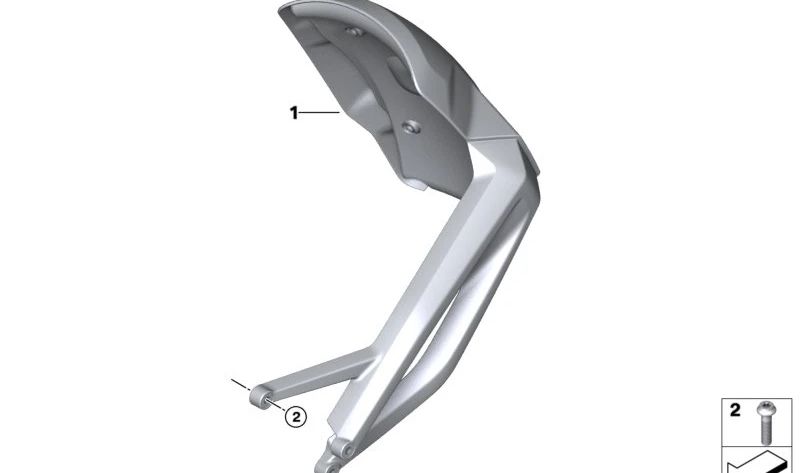 Faldón trasero OEM 46627107875 para BMW Motorrad R1300 GS, R1300 GS Adventure. Original BMW Motorrad.
