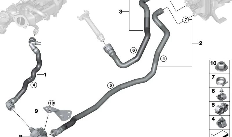 Bomba adicional de refrigerante OEM 64218840756 para BMW G20 330d (modelos con motor B57P) desde 11/2020 hasta 07/2027. Original BMW.