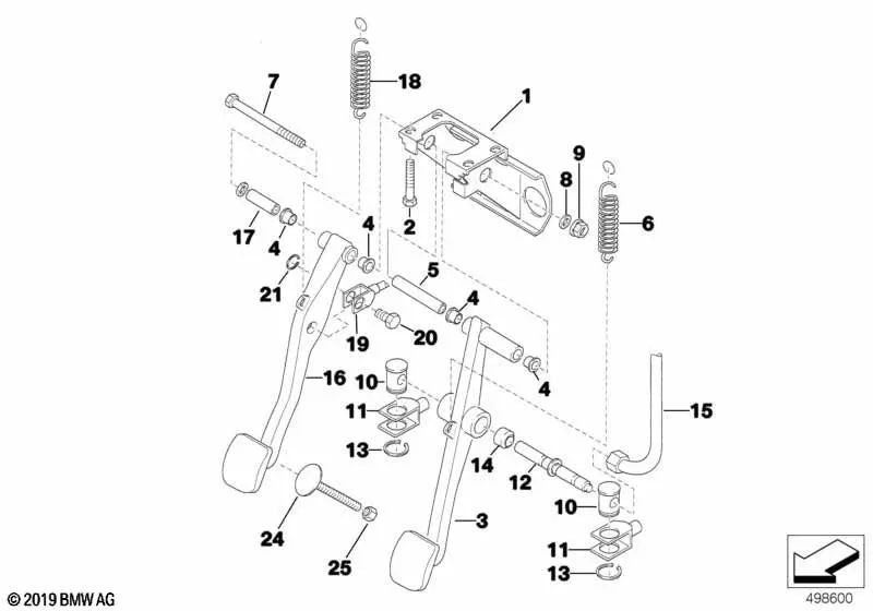 Cabeza de horquilla OEM 35212270157 para BMW E36 318iS Class 2, E36 320iS STC '95. Original BMW.
