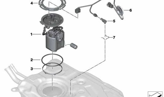 Unità alimentare per BMW X3 G01, G01N (OEM 16119468617). BMW originale