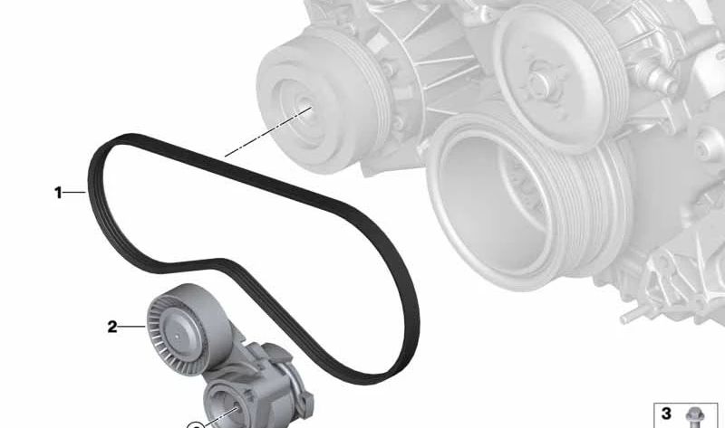 Parafuso sextavado OEM 07119905641 para BMW {E46, E60, E61, E63, E64, E65, E66, E53, E85, E86}. BMW originais.