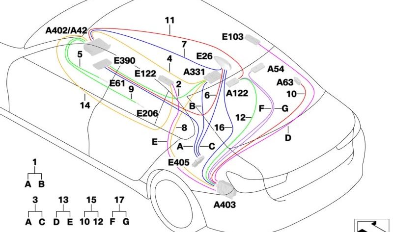 Wireless Charging Support Rep. Module for BMW 3 Series G20, G28, G80 (OEM 61118718718). Original BMW.