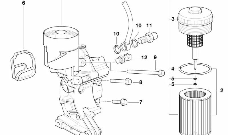 Vorstand für BMW 3 E36 -Serie, E46, Serie 5 E34, E39, E60, E61, Serie 7 E38, E65, E66, X3 E83, X5 E53, Z4 E85, E86 (OEM 11421719855). Original BMW