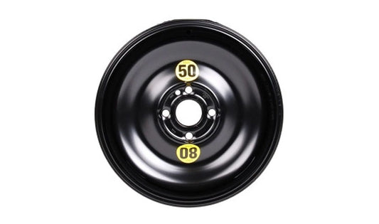 Rueda de repuesto de emergencia de acero OEM 36116750006 para BMW E36, E46, Z3 y MINI R50, R52, R53. Original BMW y MINI.