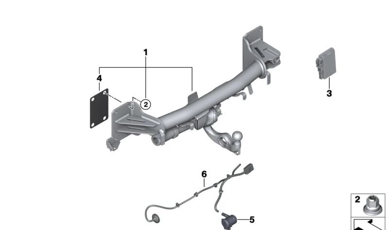 Cableado para BMW X5 G05, G05N, X6 G06, G06N (OEM 61129834453). Original BMW