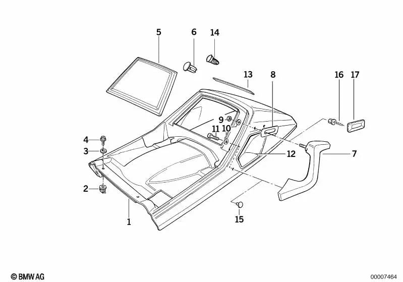 Tapón de cierre OEM 51711850078 para BMW Serie 5 E12, E28, Serie 6 E24, Serie 7 E23... y más. Original BMW.