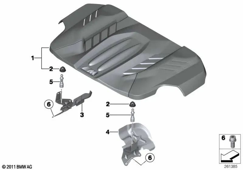 Filtro de ar OEM 13717843155 para BMW F10, F06, F12, F13... e muito mais. BMW genuíno.