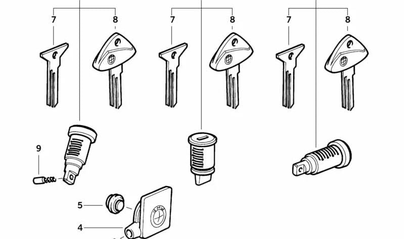 Clavija OEM 51252313182 para motos BMW F 650 CS, G 650 GS, K 1200 GT, R 1150 GS... y más. Original BMW Motorrad.