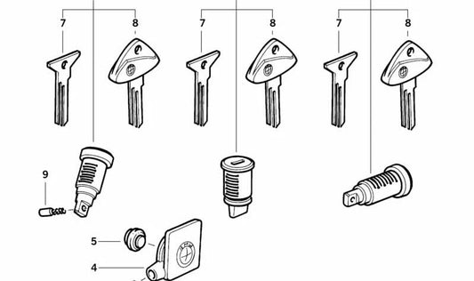 Clavija OEM 51252313182 para motos BMW F 650 CS, G 650 GS, K 1200 GT, R 1150 GS... y más. Original BMW Motorrad.