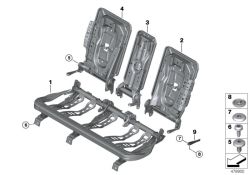 Juego de tornillos alomados M10X14 OEM 52207432598 para BMW X1 U11, X2 U10, MINI R50, R53, Cabrio R52, Countryman F60... y más. Original BMW y MINI.