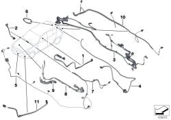 Cable HSD HU - USB/AUX OEM 61119308586 para BMW F20, F22, F23, F31, F34, F36... y más. Original BMW.
