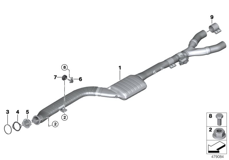 Soporte de transmisión OEM 18208582034 para BMW G30, G30N, G31, G31N, G32, G32N, G11, G11N, G12, G12N, G14, G15, G16, G01, G01N, G08, G02, G02N. Original BMW.
