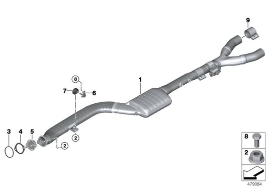 Suporte de transmissão OEM 18208582034 para BMW G30, G30N, G31, G31N, G32, G32N, G11, G11N, G12, G12N, G14, G15, G16, G01, G01N, G08, G02, G02N. BMW original.