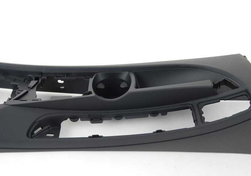 Consola central con portavasos OEM 51169169507 para BMW E81, E82, E87, E88. Compatible con versiones 116d, 116i, 118d, 118i. Color negro. Pieza original BMW.