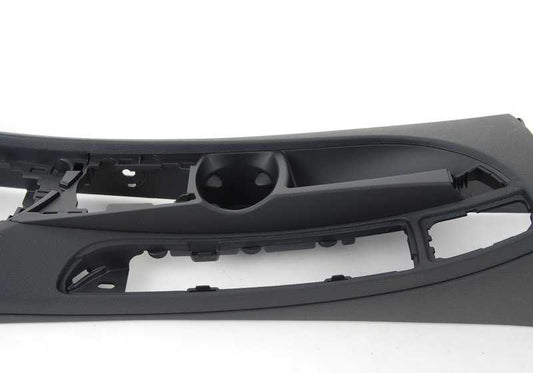 Zentrale Konsole mit OEM 51169169507 Inhaber für BMW E81, E82, E87, E88. Kompatibel mit 116D -Versionen, 116i, 118d, 118i. Schwarz Farbe Original BMW Stück.