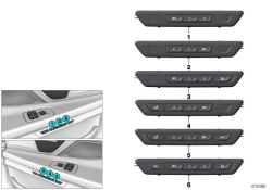 Unidad de control funciones asiento derecho OEM 61316826743 para BMW Serie 7 G12 (725Ld, 730Ld, 740Le, 750Li xDrive... y más). Original BMW.