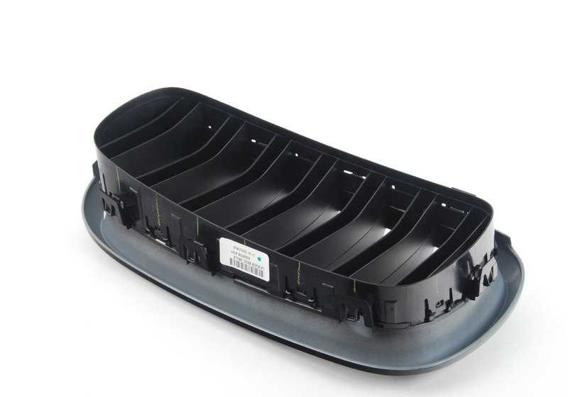 Parrilla decorativa M Performance delantera izquierda negro brillo OEM 51712334708 para BMW X5 F15, X6 F16. Original BMW.