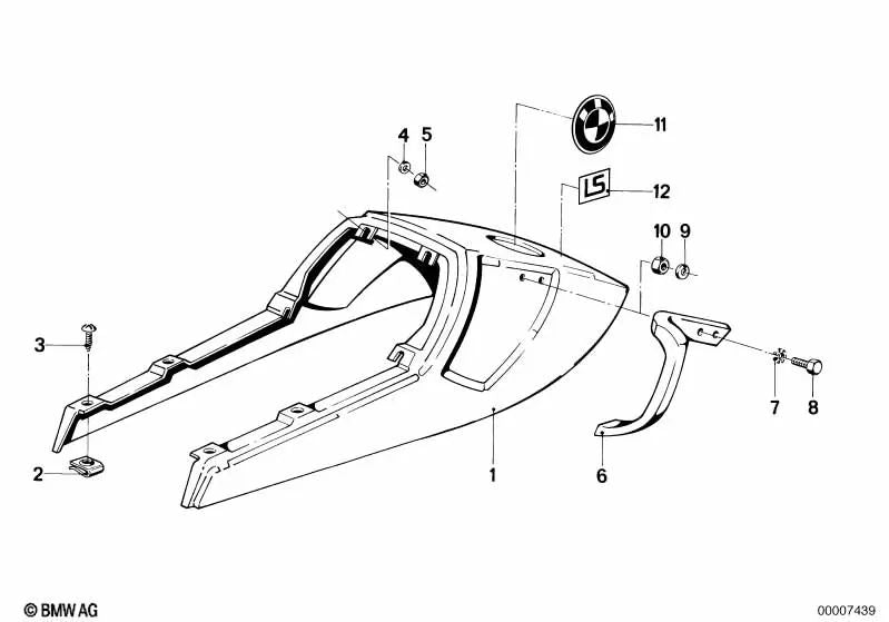 Calcomanía para varios modelos de BMW (OEM 51142301610). Original BMW.