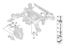 Câble de masse pour la série BMW 3 G20, G21, 5 G30 Série, G31, 7 G12 (OEM 12428633994). BMW d'origine