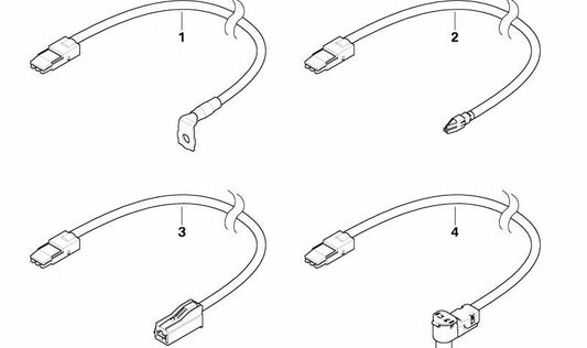 Positive Cable Battery OEM 61119158105 For Mini R56, R56 LCI, Clubman R55, Clubman R55 LCI, Cabrio R57, Cabrio R57 LCI, Roadster R59, Countryman R60. Original Mini.