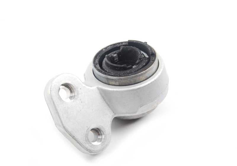 Soporte con silentblock OEM 31126783375 para BMW E46. Original BMW.