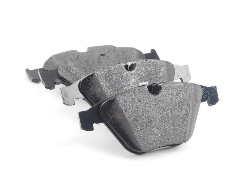 Juego de pastillas de freno con sensor OEM 34112339271 para BMW E60, E61. Original BMW.