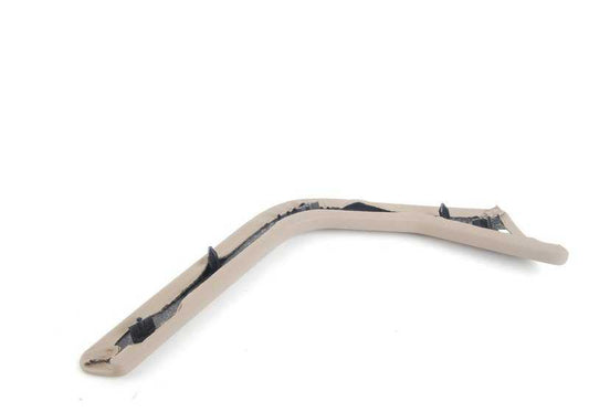 Cubierta lateral derecha consola central símil cuero beige OEM 51168412376 para BMW Serie 5 F10, F11, F18. Original BMW.