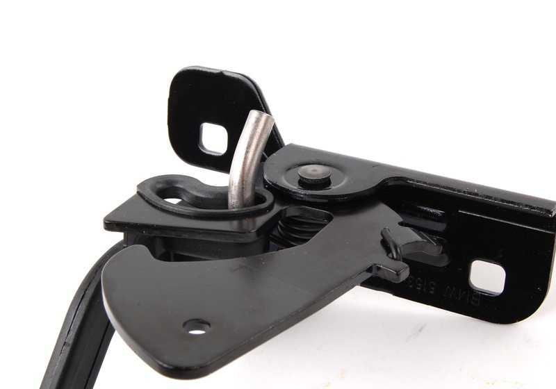 Gancho de cierre del capó delantero OEM 51237186508 para BMW E65 y E66. Original BMW.