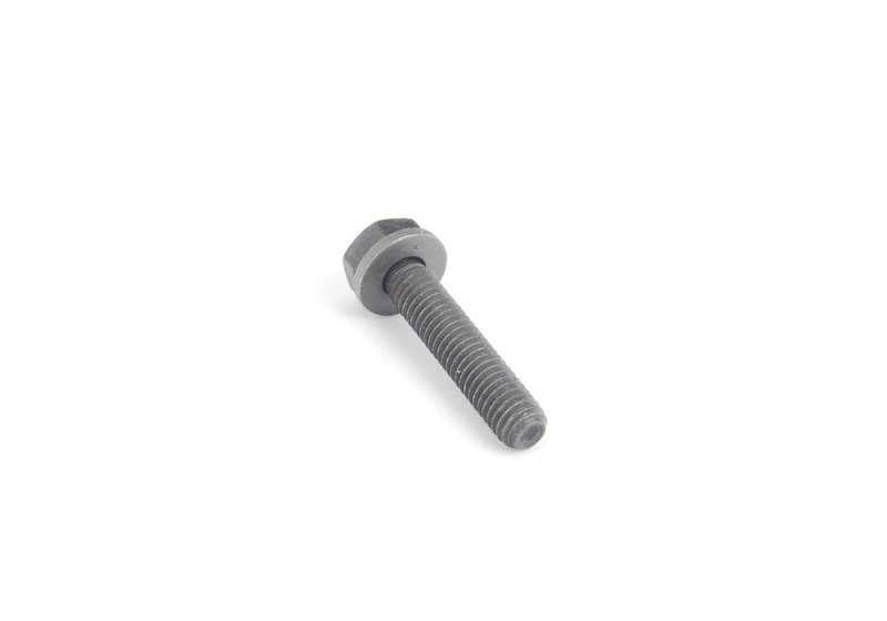 Tornillo hexagonal con arandela OEM 07119902064 para BMW E87, E36, E46, E90, E91, E34, E39, E60, E61, E32, E38, E65, E83, E53, MINI R50, R52, R53. Original BMW/MINI.