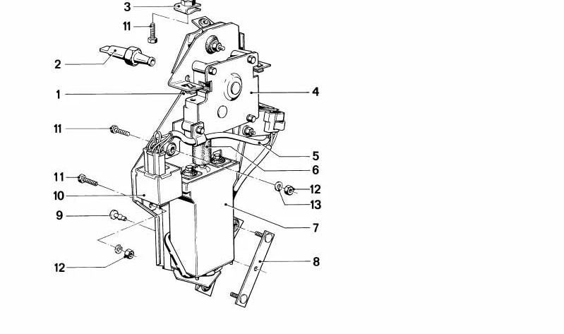 OEM 54121858966 fastening clip for BMW E23, E32. Original BMW.