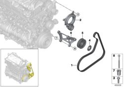 Casquillo de corredera con rosca M10 OEM 32428576598 para MINI F56, F55, Clubman F54, Cabrio F57, Countryman F60... y más. Original MINI.