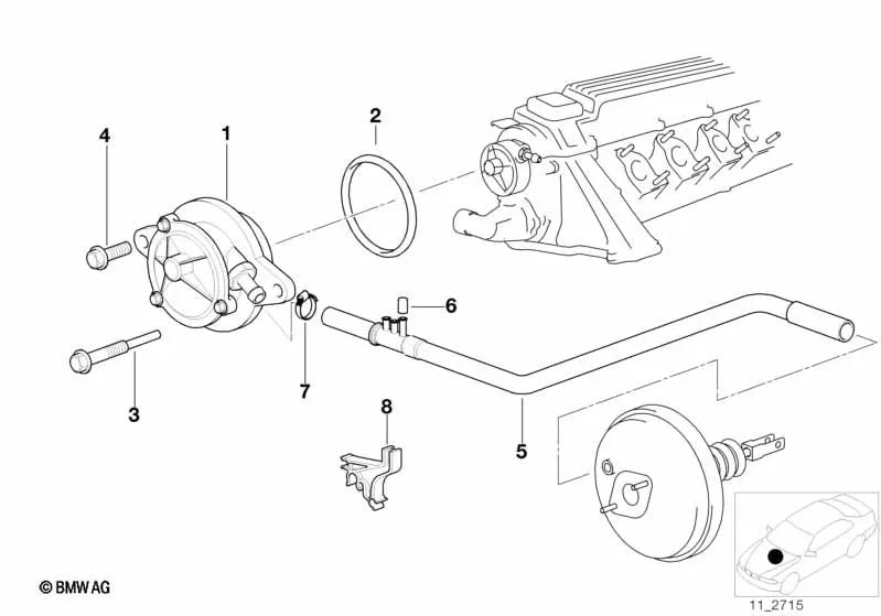 Anel de vedação OEM 11667794767 para BMW E87, E36, E46, E90, E60, E39, E38, X3 E83, X5 E53, X6 E71... e muito mais. BMW genuíno.