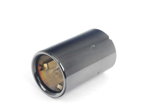 Cola de escape cromada negra redonda OEM 18307610636 para BMW F20, F21, F22, F23, F30, F31, F32, F33, F34, F36. Ideal para acabado Sport Line. Original BMW.