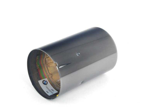 Cola de escape cromada negra redonda OEM 18307610636 para BMW F20, F21, F22, F23, F30, F31, F32, F33, F34, F36. Ideal para acabado Sport Line. Original BMW.