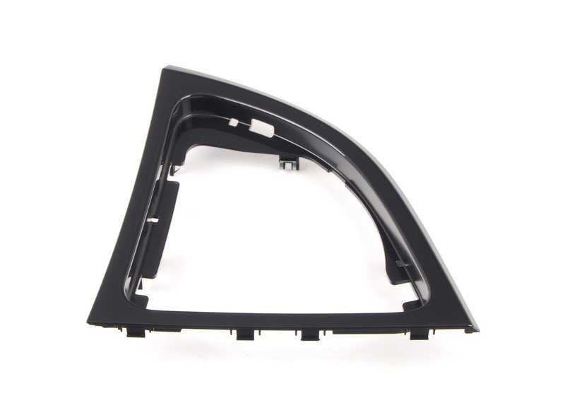 Embellecedor de palanca de cambios en negro brillante OEM 51169121720 para BMW E81, E82, E87N, E88. Original BMW.