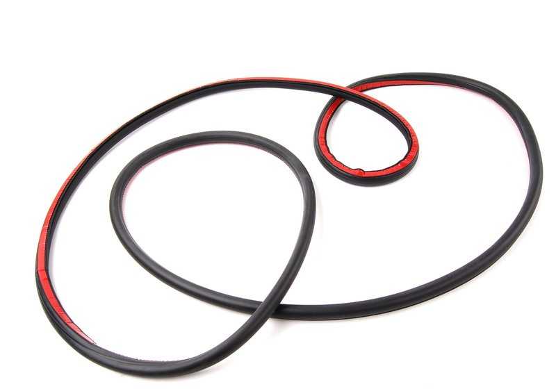 Junta de estanqueidad puerta delantera izquierda OEM 51338194695 para BMW Serie 3 E46. Original BMW.
