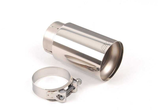 Embellecedor de escape M Performance titanio OEM 18302348836 para BMW F10, F06, F12, F13 (modelos M5 y M6). Dobles salidas 92 mm. Original BMW.