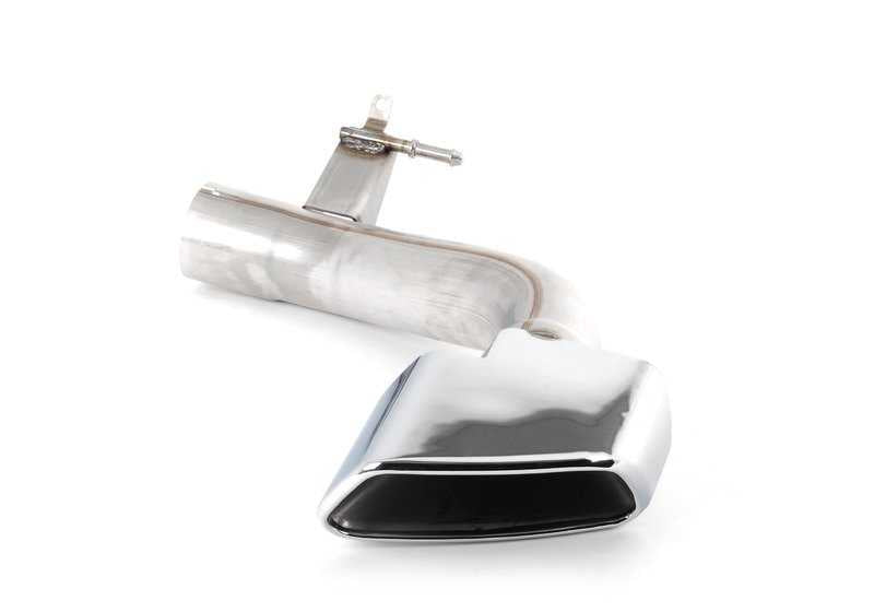 Embellecedor de escape cromado M Performance OEM 18302349668 para BMW X5 F15. Mejora estética en estilo V8, fácil instalación, acero inoxidable de alta calidad. Original BMW.