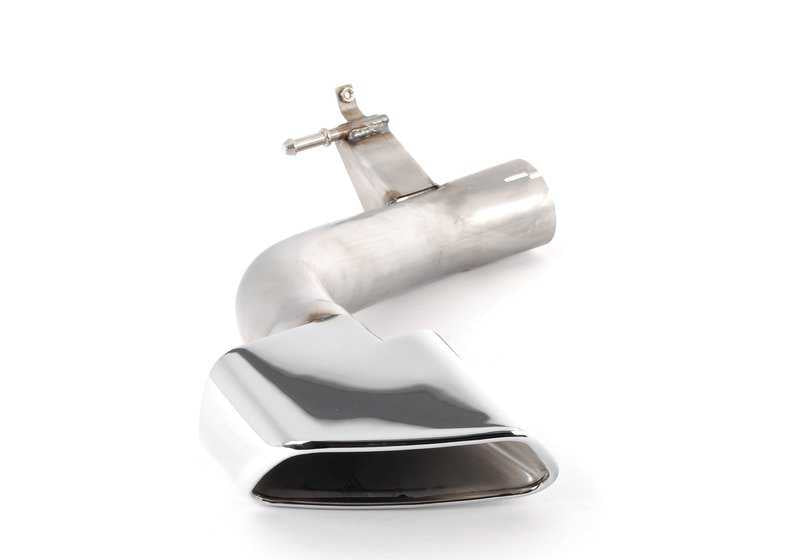 Embellecedor de escape cromado M Performance OEM 18302349668 para BMW X5 F15. Mejora estética en estilo V8, fácil instalación, acero inoxidable de alta calidad. Original BMW.