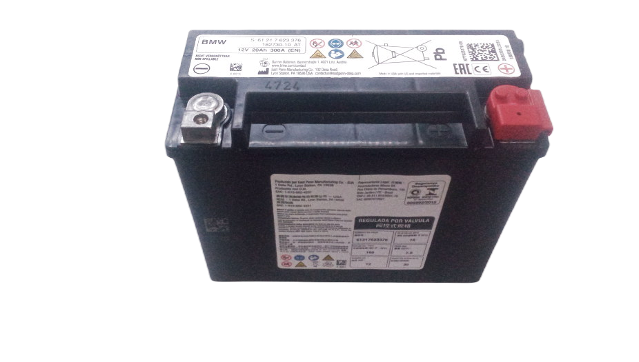AGM 20AH OEM Bateria 61219321815 para os modelos BMW i3 (I01 60AH e 120AH, com e sem Rex, Produção 2013-2022). Compatível apenas com versões AGM. BMW original.