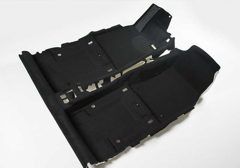 Protector inferior suelo OEM 51479181159 para MINI R56 {Cooper MF3, MF4, SU3, SU4, DMG3, DMG4, DSW3, DSW6, SMF7, SMF8}. Pieza original MINI, acabado Carbon Black.