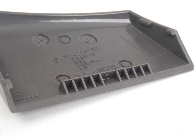 Cintura sinistra grigia di portata di portata 51437055417 per BMW Z4 E85. BMW originale.