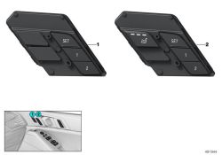 Unidad operación funciones asiento derecho OEM 61319436035 para BMW X5 G05, X5 M F95, X6 G06, X7 G07... y más. Original BMW.
