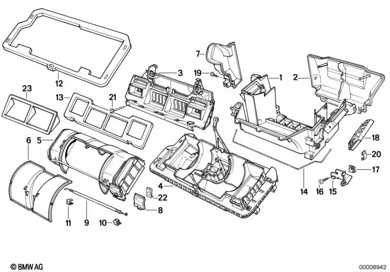 Marco de estanqueidad OEM 64111374357 para BMW E34, E32, E31. Original BMW.