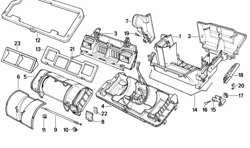 Clip de sujeción OEM 64111358563 para BMW E21, E30, E34, E24, E23, E32, E31, Z1. Original BMW.