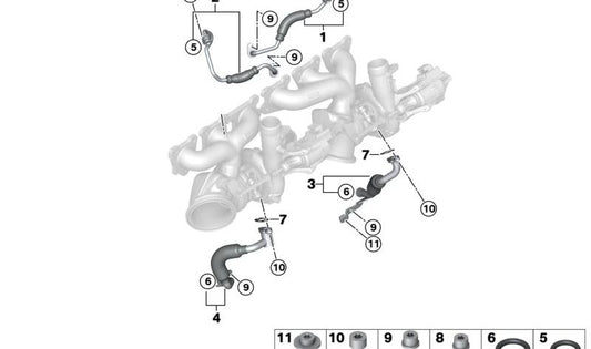 Junta tórica OEM 07119907330 para BMW F20, F21, F22, F23, F87, F30, F31, F34, F80, F32, F33, F36, F82, F83, F07, F10, F11, F06, F12, F13, E84, F25, F26, E70, F15, E71, F16, E89. Original BMW.