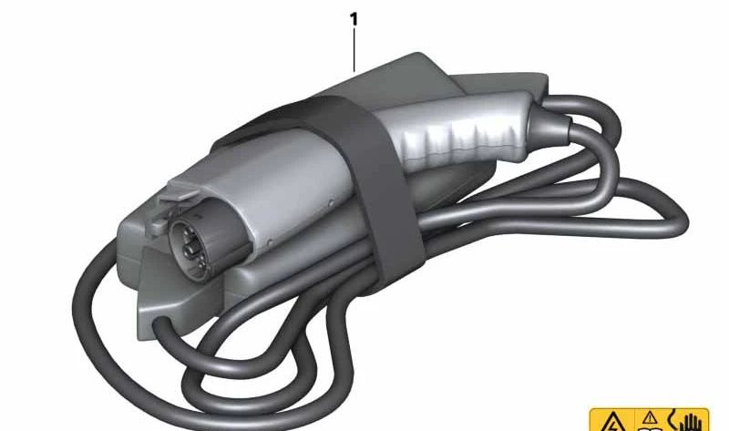 Cable de carga estándar Mode 2 OEM 61447106297 para BMW Motorrad C evolution (CK17) 2014-2020. Original BMW Motorrad.