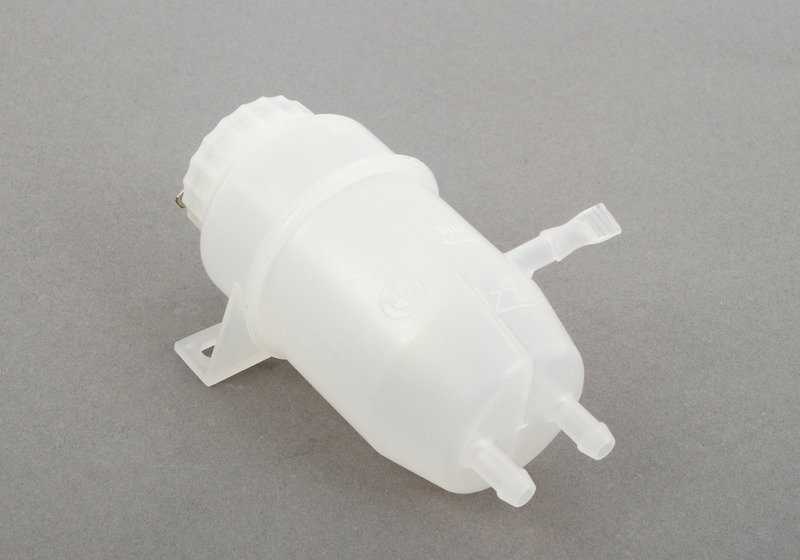 Depósito de líquido de frenos OEM 34321120482 para BMW E12, E23 y E24. Compatible con modelos como 528i, 535i, 628CSi, 633CSi, 635CSi. Recambio original BMW.