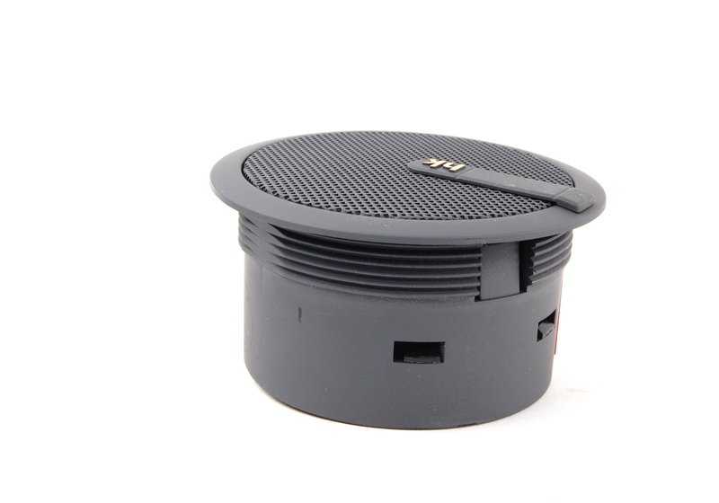 Altavoz central izquierdo Top-HiFi OEM 65138366469 para BMW E36. Pieza original BMW. Ideal para mejorar el sonido del coche, incluso si no sabes de mecánica. Color: gris.