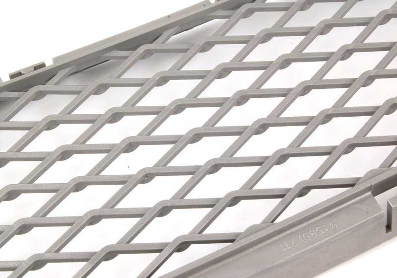 Rejilla central delantera abierta gris OEM 51117175298 para BMW E92 y E93. Original BMW.